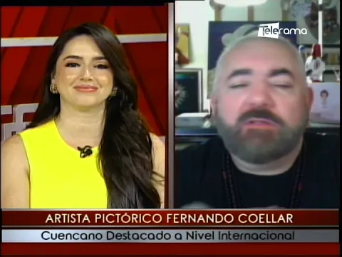Artista pictórico Fernando Coellar cuencano destacado a nivel internacional