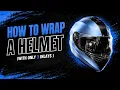 Wrap Your Helmet the Easy Way Only 3 Vinyl Pieces