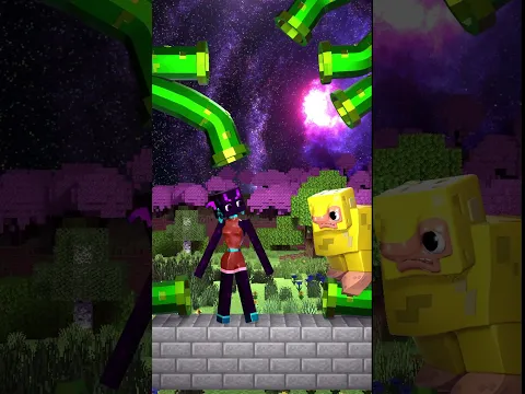 🐑Alpha Sheep vs Enderwoman: Who is the Real Boss? #minecraft #enderman