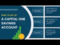 How To Set Up A Capital One Savings Account Feat Notion