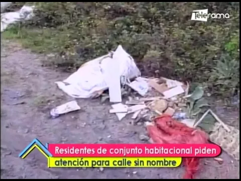 Residentes de conjunto habitacional piden atención para calle sin nombre