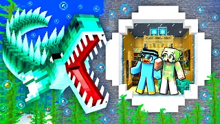 Construí una Casa SUBACUÁTICA SECRETA para Esconderme de un TIBURÓN MUTANTE!