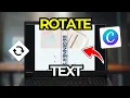 How To Rotate Text In Canva Tutorial 2026