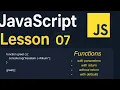 JavaScript Lesson 07 Functions Parameters Return Default Values
