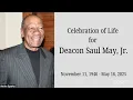 Celebration of Life for Saul May Jr - June 7 2025
