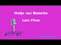 Lagu Louis Flion  Hutje Van Babette Karaoke
