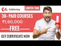 Udemy Top 30 Paid Courses Free 1 90 000 Free Certificates