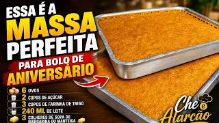 ESSA MINHA MASSA E PERFEITA PARA BOLOS DE ANIVERSÁRIO 🎂