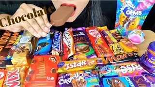 ASMR EATING CHOCOLATE CHOCOLATE PARTY DAIRYMILK CRISPELLO MAGNUM TRUFFLE DARKCHOCOLATE FOOD S
