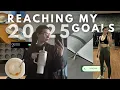 working towards my 2025 goals how to be productive half-marathon training self-care
