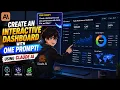 Create an Interactive Dashboard with ONE Prompt Using Claude AI No Coding Required