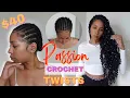 PASSION KAI TWISTS CROCHET HAIR LEONYERI HAIR 24Inch 8Packs 1B
