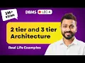 Lec-4 2 tier and 3 tier Architecture with real life examples Database Management System