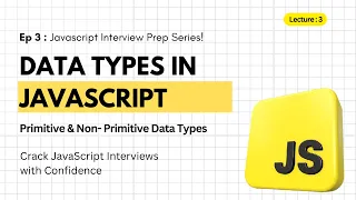 Data Types in JavaScript Primitive vs Non-Primitive Explained JS Interview Prep
