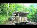 Download Lagu Young couple together build a sturdy roof for their goats - Farm building and economic development