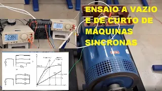 Máquina Síncrona na Prática: Ensaio a Vazio e de Curto.