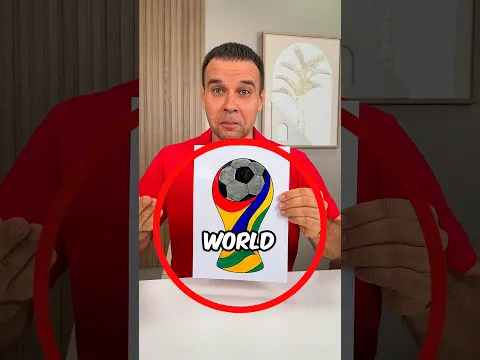 Dad Made World Cup Drawing Using Colored Markers 🏆🖍️