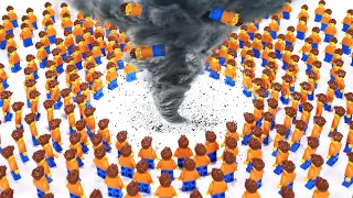 1,000 LEGO Minifigures vs TORNADO