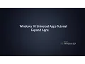 Windows 10 Universal Apps - Expand Control