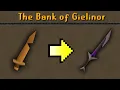 We start with just rusty swords and can only PK