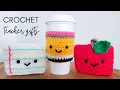 Crochet Teacher Gifts - Apple Pencil Paper Cozy Teacher Appreciation Crochet