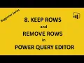 8 Keep Remove Rows in Power Query Editor Power BI Beginner Tutorial