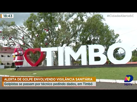 Golpistas se passam por técnico da vigilância sanitária, em Timbó, e pedem dados