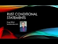 Rust Conditional Statements