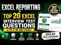 Complete Excel Guide for Ad-Hoc Reporting and Analysis Interview Questions in One