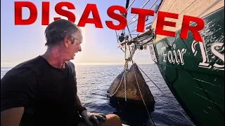 An anchoring nightmare while sailing alone |  Ep 175