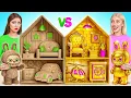 Download Lagu We Build Amazing Doll House for Labubu | Rich vs Broke Challenge by Multi DO Smile