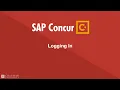 Concur - Logging In