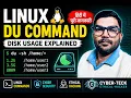 Linux DU Command Explained in Hindi Disk Usage Command Tutorial for Beginners