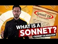 What is a Sonnet PLUS analysis of Sonnet 18 That is The Question Shakespeare s Globe