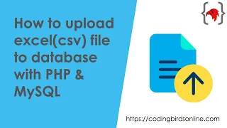 how to upload excel csv file to database with php mysql