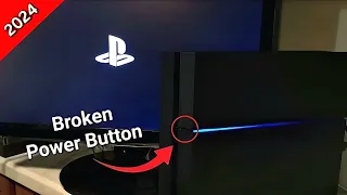 How to turn on PS4 with a broken power button No Controller