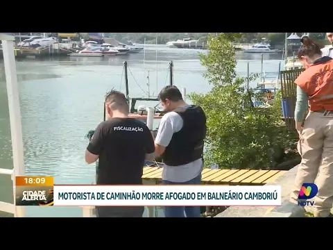 Tragédia em Balneário Camboriú: motorista de caminhão tanque morre afogado