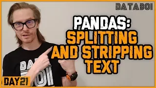 21 Spliting and Stripping String Values in Pandas