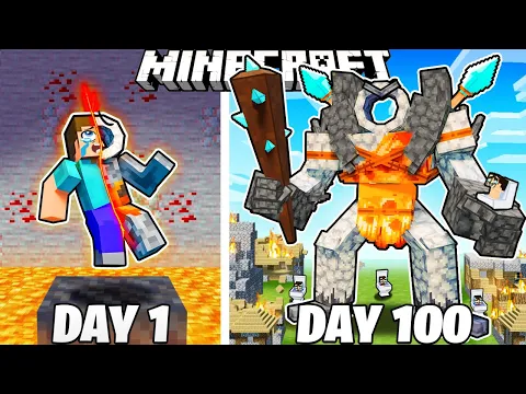 Download MP3 I Survived 100 Days as the FIRST TITAN in Minecraft!