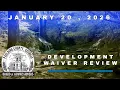 Development Waiver Review Committee January 20 2026