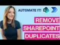 Remove Duplicates in SharePoint Lists Power Automate Flow Tutorial