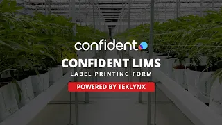 Confident LIMS TEKLYNX CODESOFT Label Printing Form