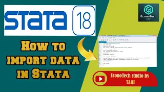 How to Import Data in Stata18 - Step-by-Step Tutorial