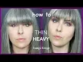 How To Thin Heavy Bangs Rockstar Fringe Shag Long Piecey