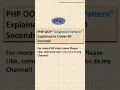 Singleton Design Pattern PHP OOP Explained with Example