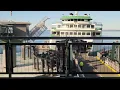 8K ferry arriving in Mukilteo Ferry Terminal view from Terminal