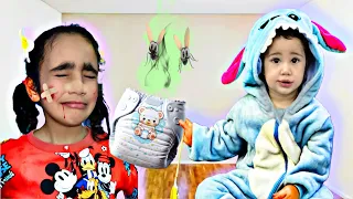 كنان عمل فيهم مقالب طول اليوم سلايم اسود بالحفوضه روزا جوجو كنان 