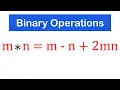 Binary Operations 1 with Solved Examples SHS 1 MATH