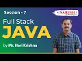 Java Full Stack Training Session-7 Mr Hari Krishna