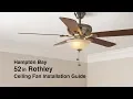 How to Install the 52 in Rothley Ceiling Fan by Hampton Bay